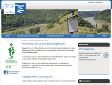 Tablet Screenshot of loreley-besucherzentrum.de
